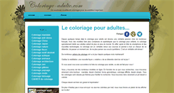 Desktop Screenshot of coloriage-adulte.com