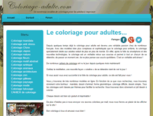 Tablet Screenshot of coloriage-adulte.com